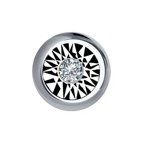 Подвеска бегунок из белого золота