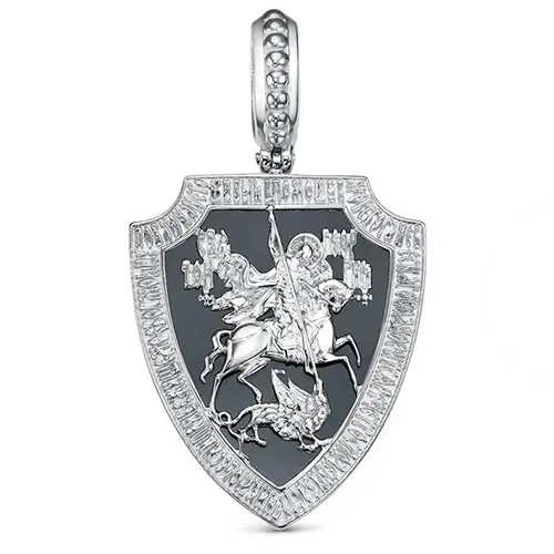 Подвеска мужская из серебра