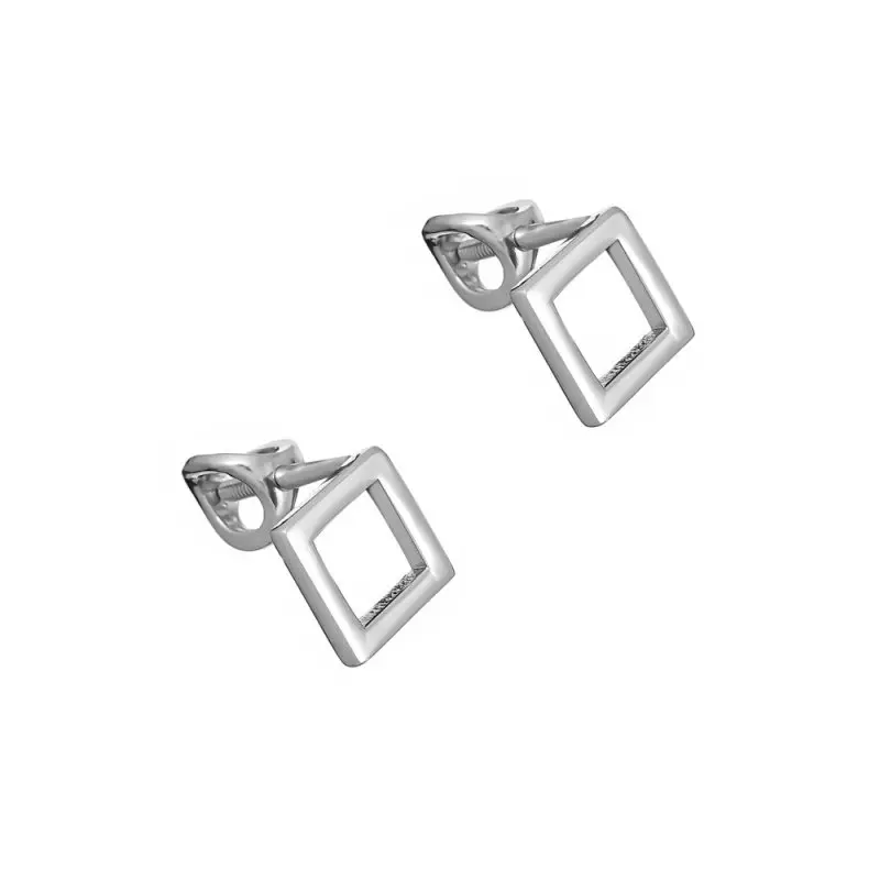 Серьги пуссеты из серебра