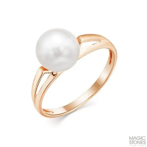 Кольцо декоративное из красного золота