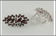 Серьги с английским замком из серебра