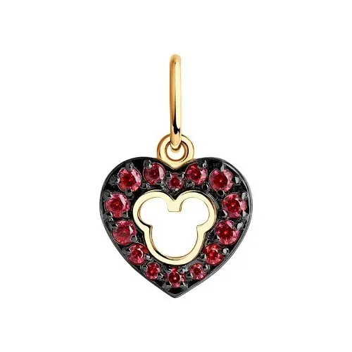 Подвеска декоративная из красного золота