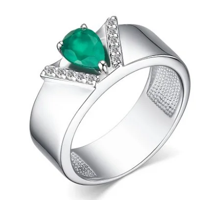 Кольцо декоративное из серебра