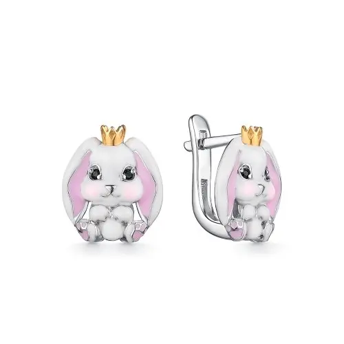 Серьги детские из серебра