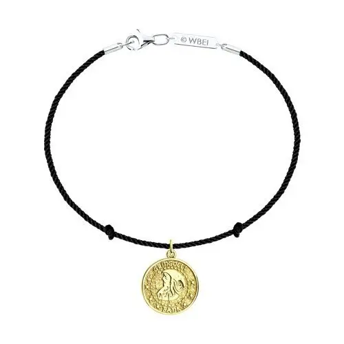 Браслет шнурок из позолоты