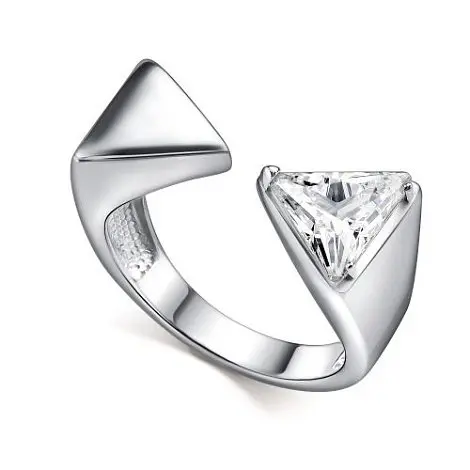 Кольцо декоративное из серебра вид 1