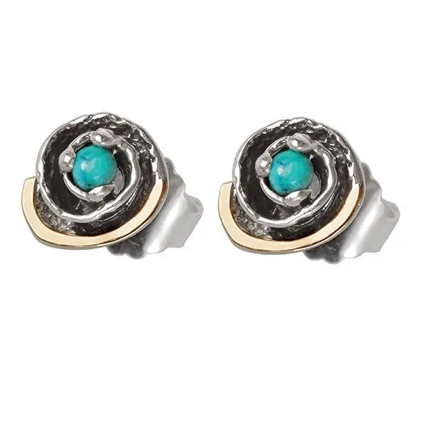 Серьги пуссеты из серебра