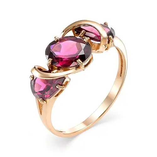 Кольцо декоративное из красного золота