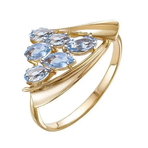 Кольцо декоративное из красного золота