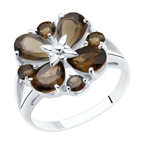 Кольцо декоративное из серебра