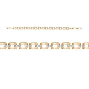 Браслет декоративный из красного золота