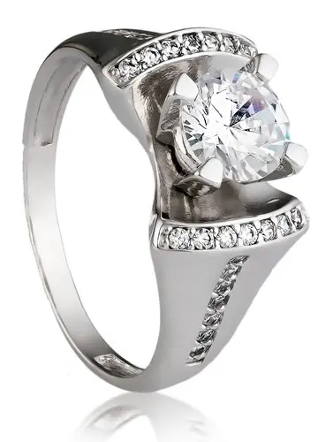 Кольцо декоративное из серебра