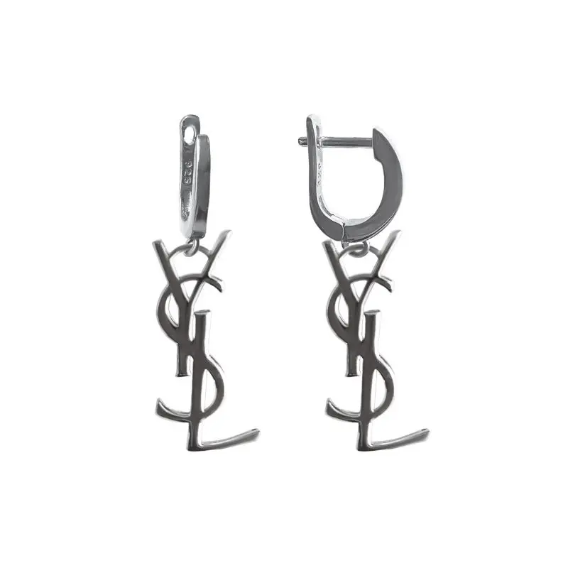 Серьги подвесные из серебра
