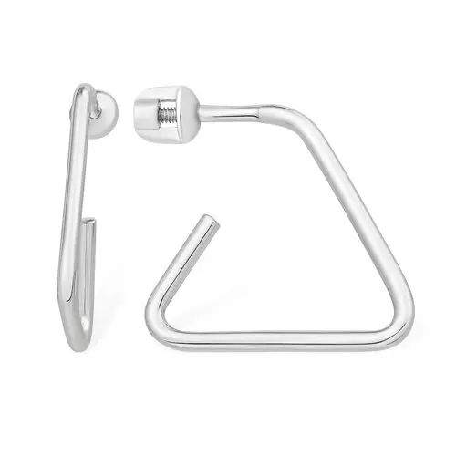 Серьги пуссеты из серебра