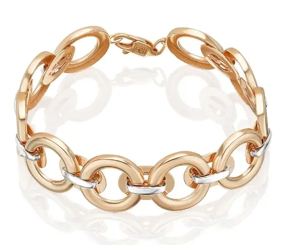 Браслет декоративный из комбинированного золота вид 1