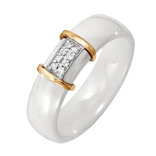 Кольцо декоративное из красного золота