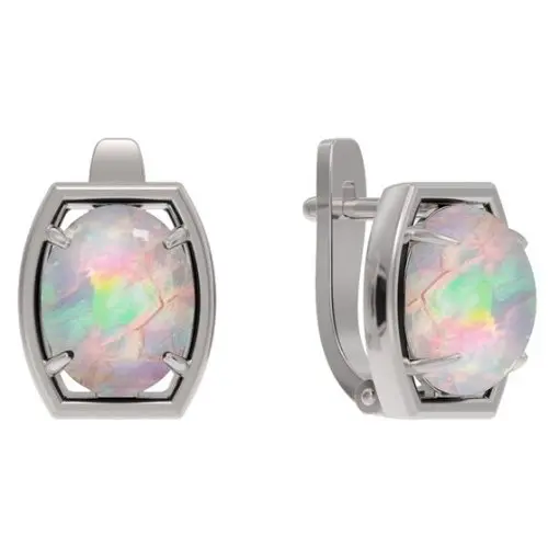 Серьги с английским замком из серебра