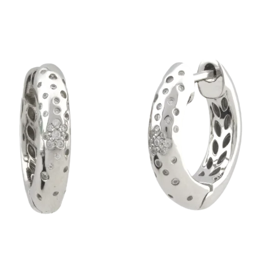Серьги с английским замком из серебра
