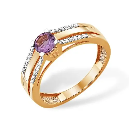 Кольцо декоративное из красного золота