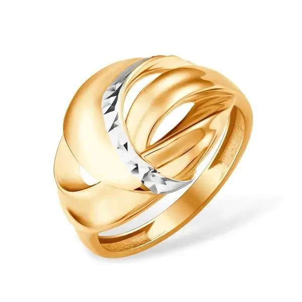 Кольцо декоративное из красного золота