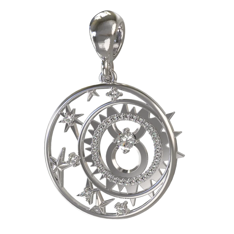 Подвеска знак зодиака из серебра