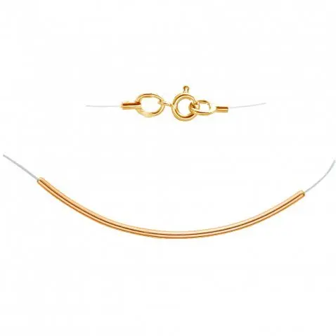 Цепь шнурок из красного золота