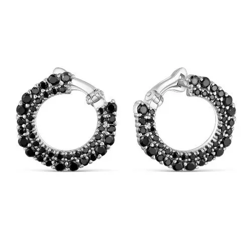 Серьги с английским замком из серебра