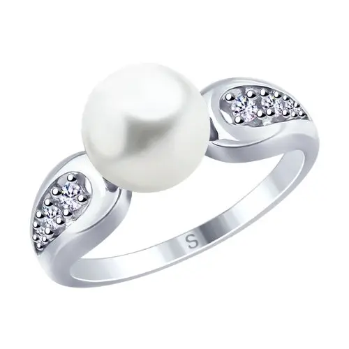 Кольцо декоративное из серебра