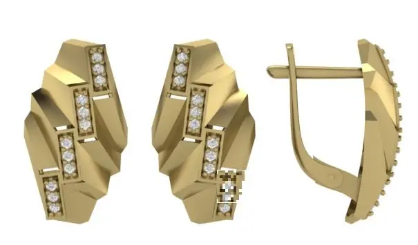 Кольцо декоративное из красного золота