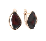 Серьги с английским замком из серебра