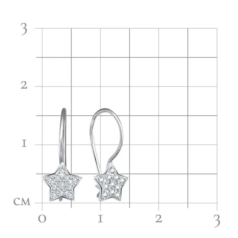 Серьги детские из серебра