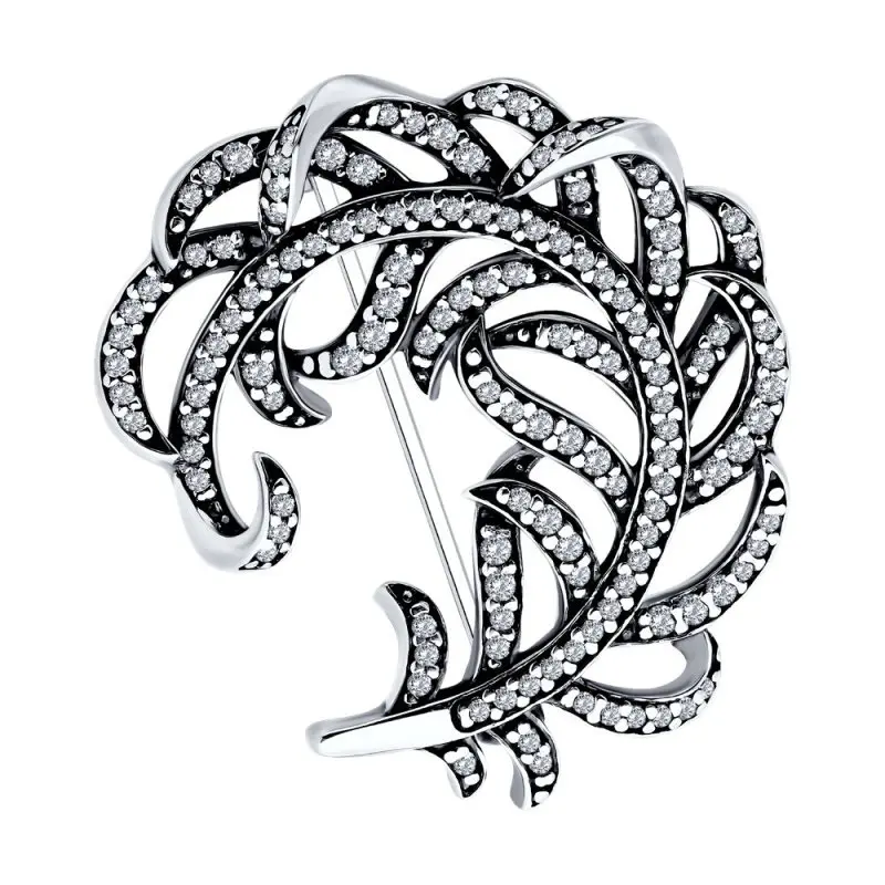 Брошь из серебра