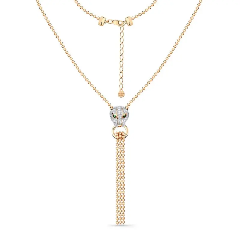 Цепь колье из красного золота