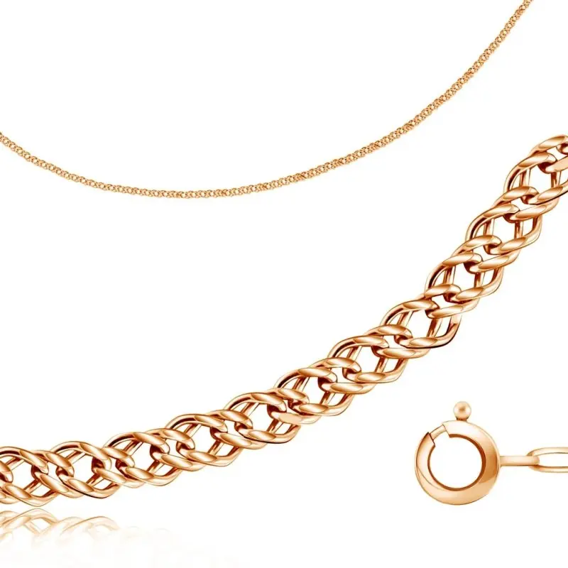 Цепь из красного золота