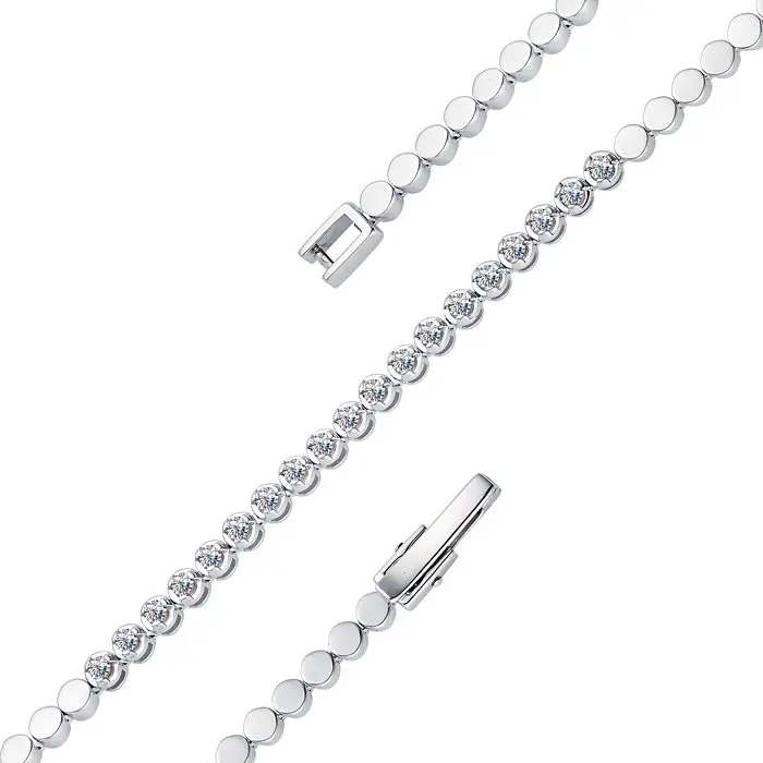 Браслет декоративный из белого золота