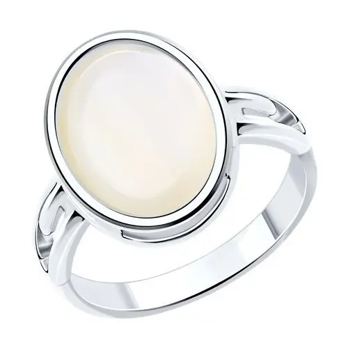 Кольцо декоративное из серебра вид 1