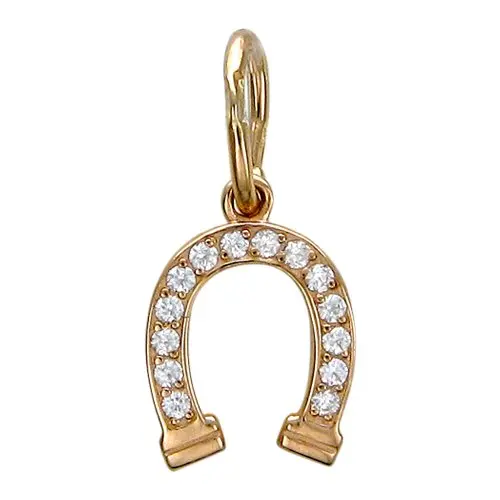 Подвеска декоративная из красного золота