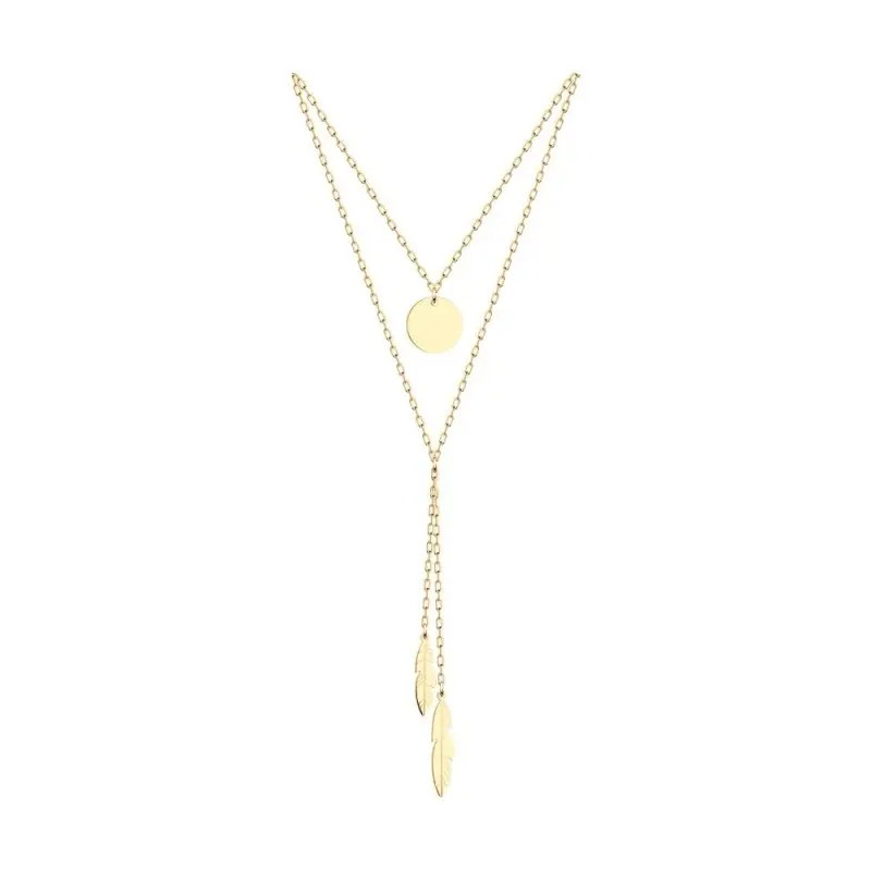 Цепь колье из красного золота