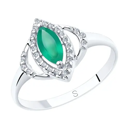 Кольцо декоративное из серебра