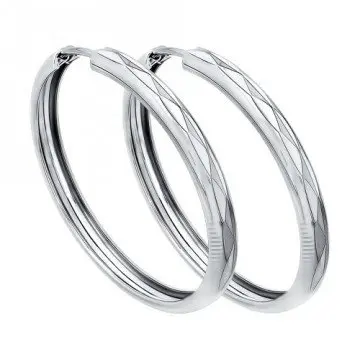 Серьги конго из серебра