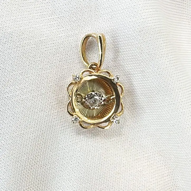 Подвеска декоративная из комбинированного золота