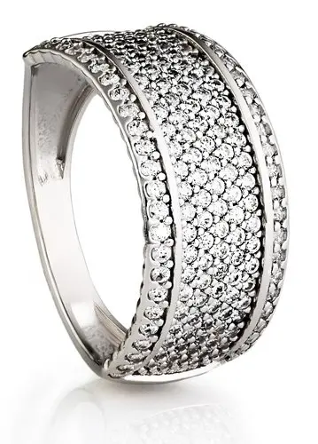 Кольцо декоративное из серебра