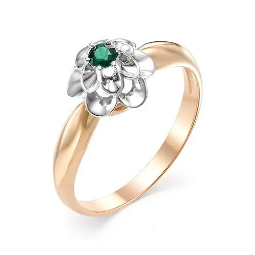 Кольцо декоративное из комбинированного золота