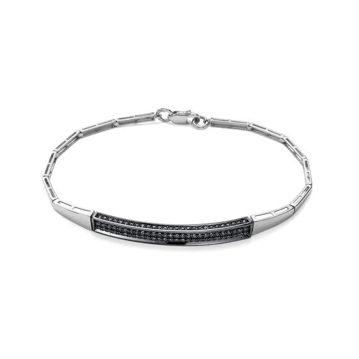 Браслет декоративный из белого золота