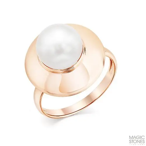 Кольцо декоративное из красного золота