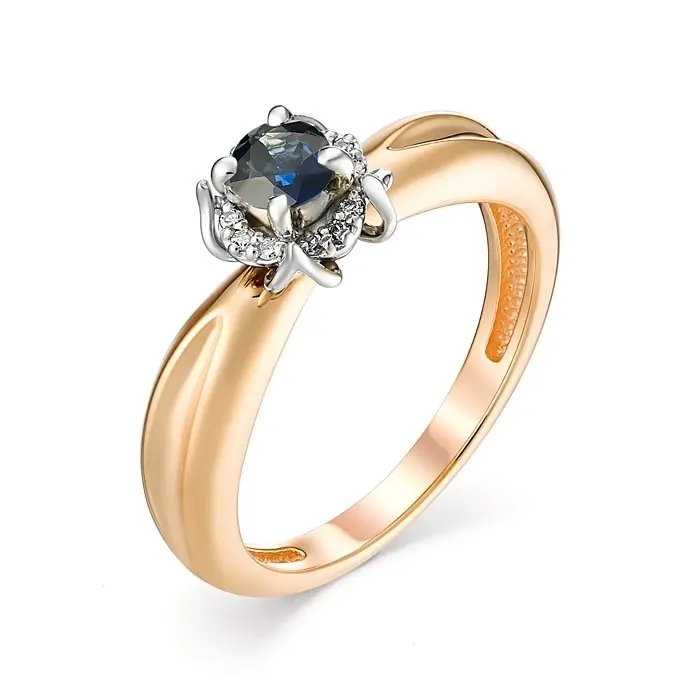 Кольцо декоративное из красного золота