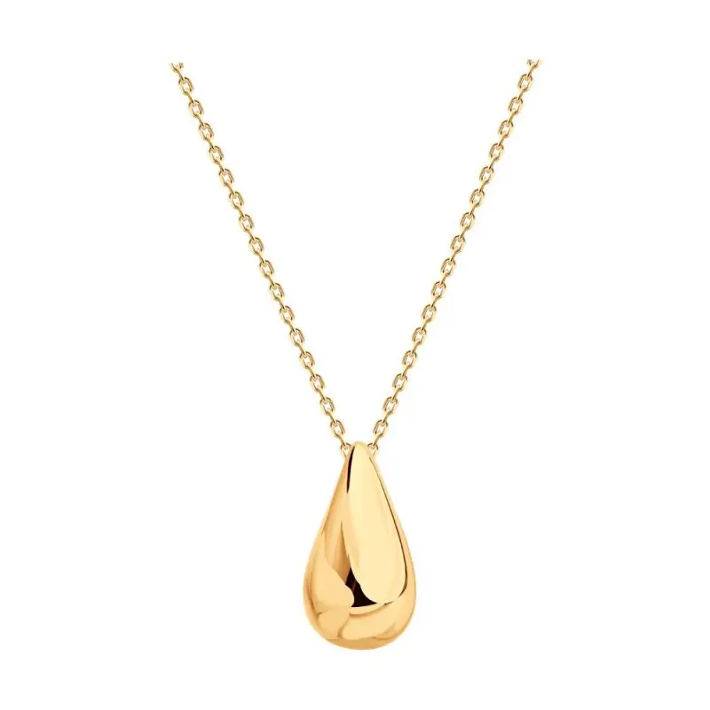 Цепь колье из красного золота