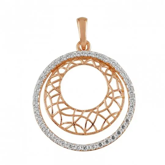 Подвеска декоративная из красного золота