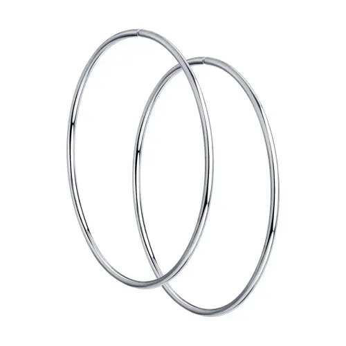 Серьги конго из серебра