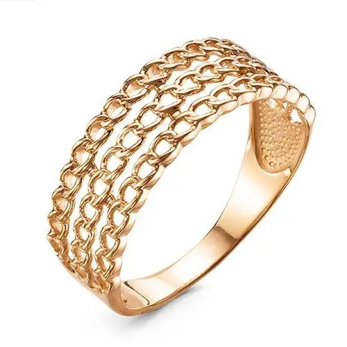 Кольцо декоративное из красного золота